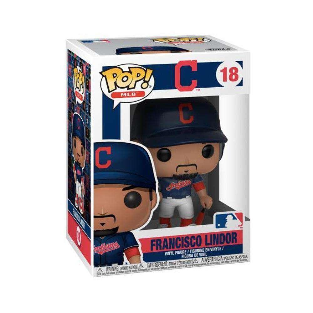 Funko Figures Francisco Lindor Cleveland Indians Funko MLB Pop Vinyl 3.75" Figure - Navy