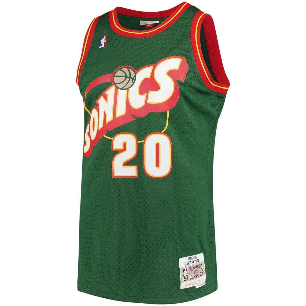 Mitchell And Ness Jerseys Gary Payton Seattle Supersonics Mitchell & Ness NBA 95-96 Swingman Jersey - Green