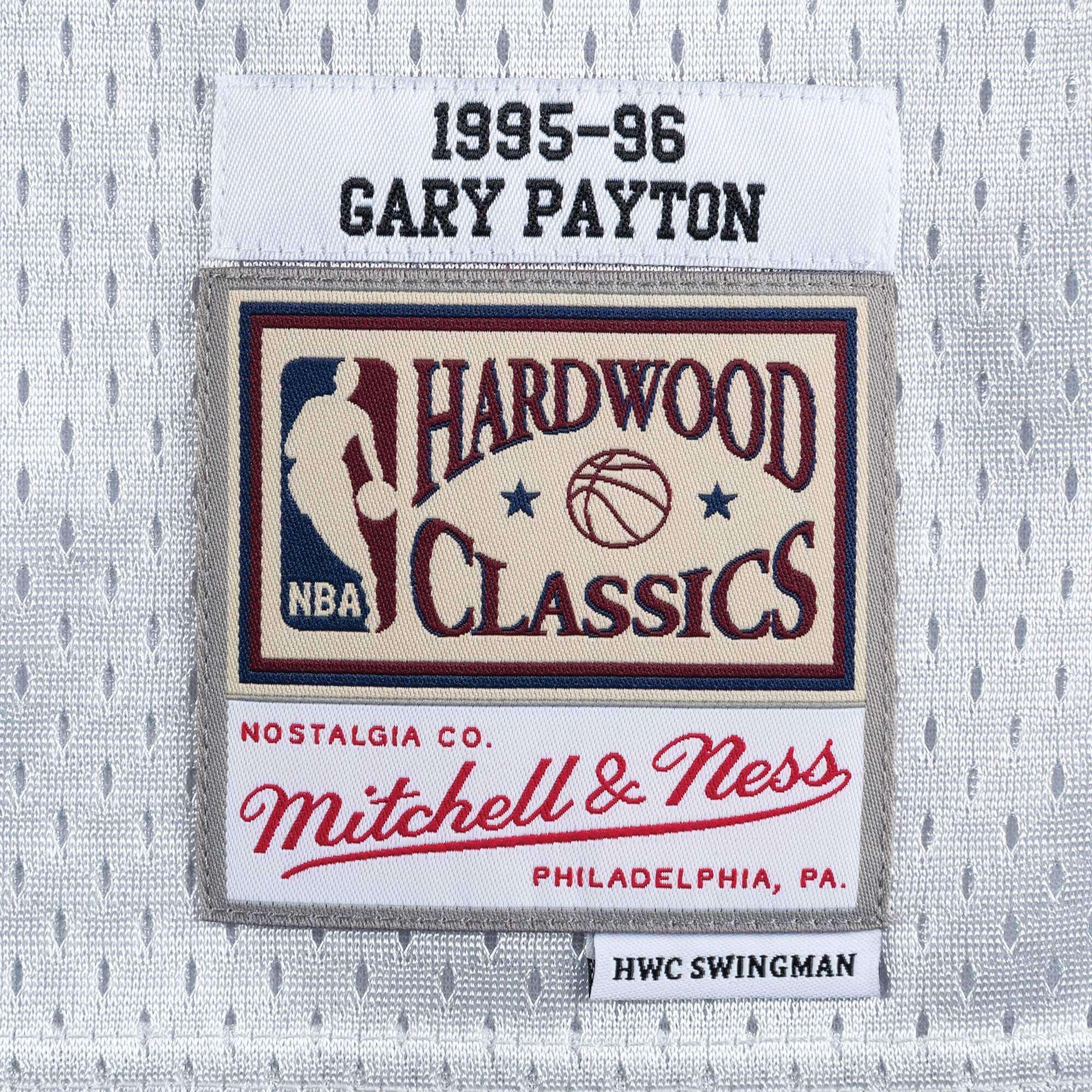 Mitchell And Ness Jerseys Gary Payton Seattle Supersonics Mitchell & Ness NBA Platinum Swingman Jersey - Silver