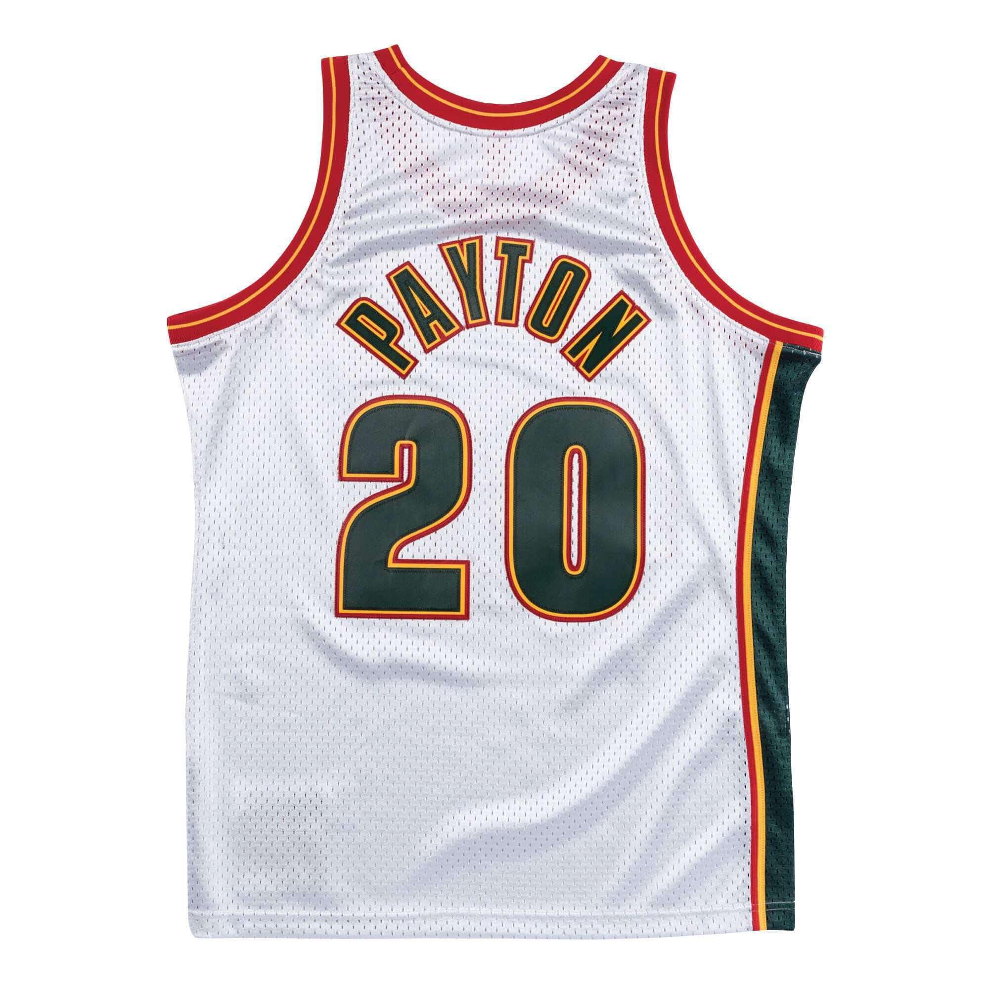 Mitchell And Ness Jerseys Gary Payton Seattle Supersonics Mitchell & Ness NBA Platinum Swingman Jersey - Silver