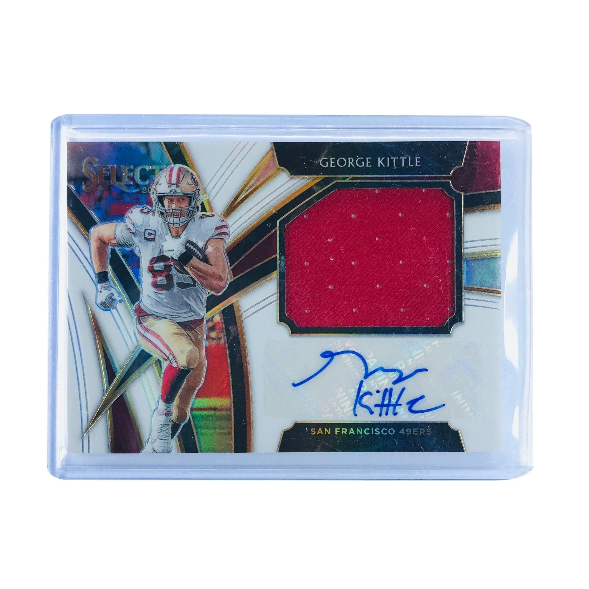 Panini Cards George Kittle San Francisco 49ers 2019 Panini Select NFL Prizm Patch Auto /75 Card