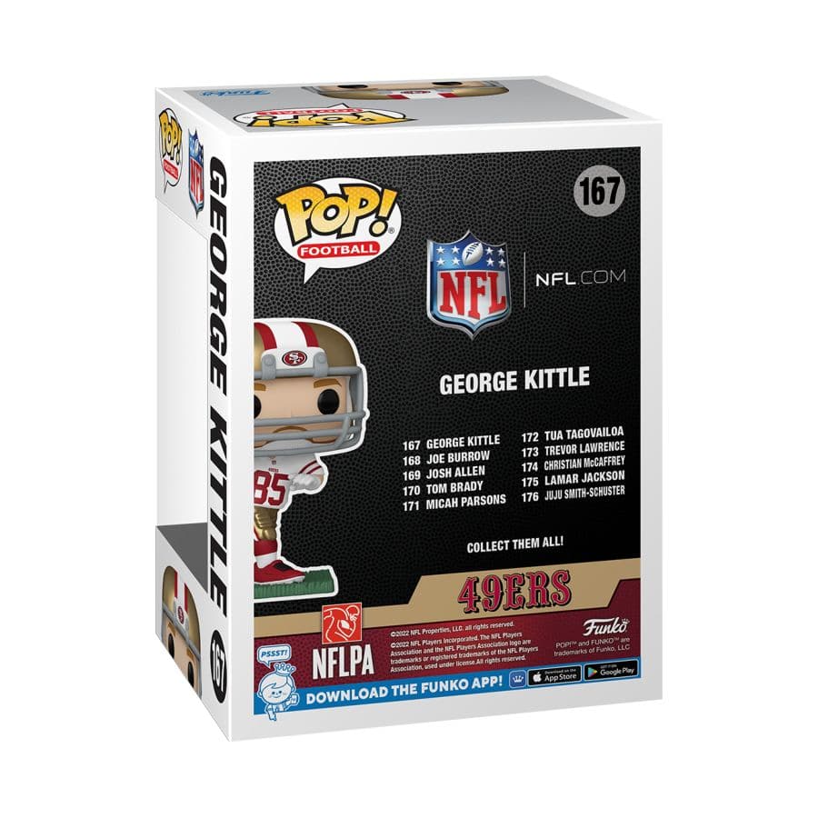 Funko Figures George Kittle San Francisco 49ers Funko NFL Pop Vinyl Figure - White