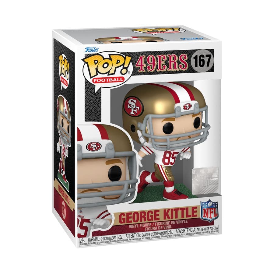 Funko Figures George Kittle San Francisco 49ers Funko NFL Pop Vinyl Figure - White