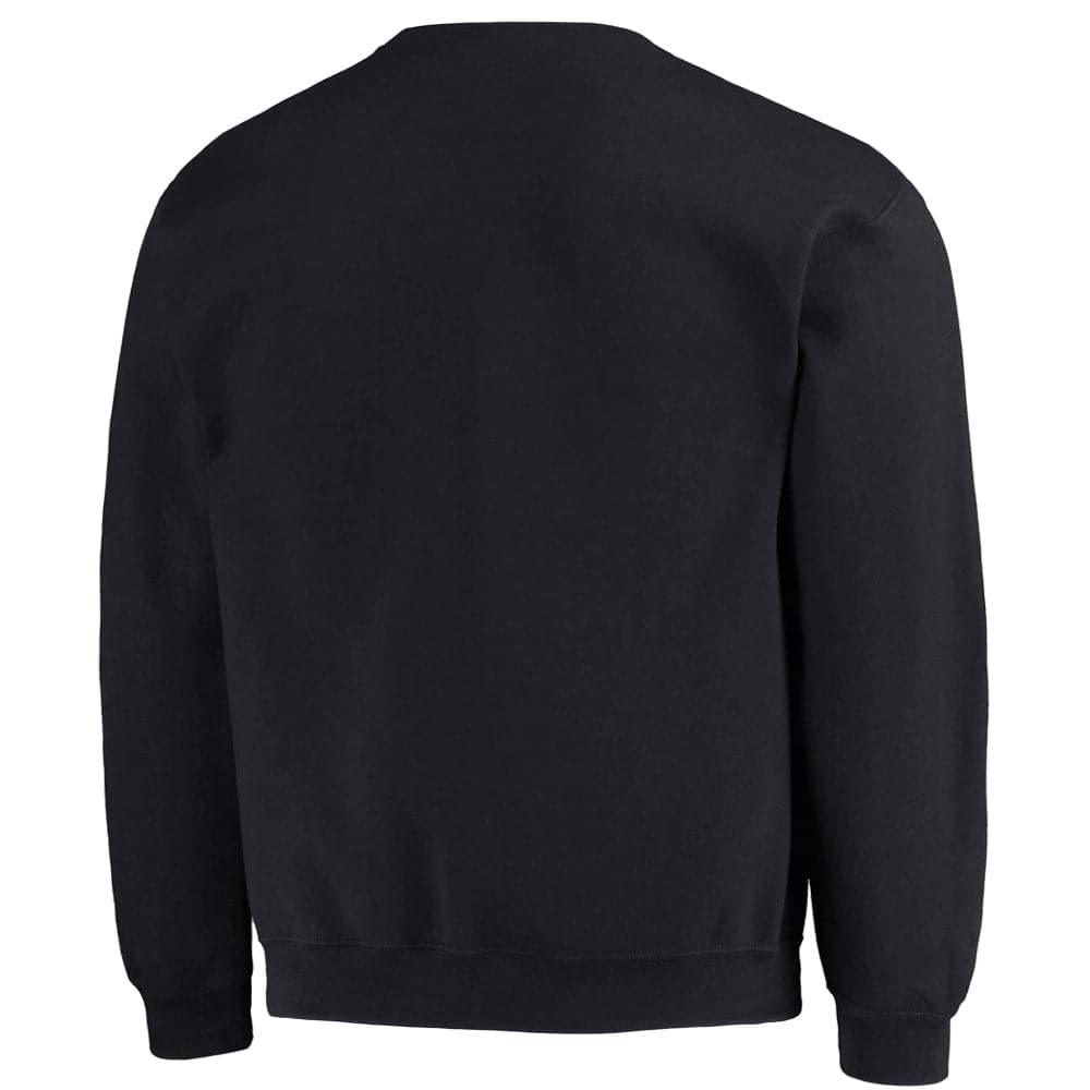NCAA Branded Jumpers Georgetown Hoyas NCAA Puff Print Arch Vintage Crew Jumper - Vintage Black