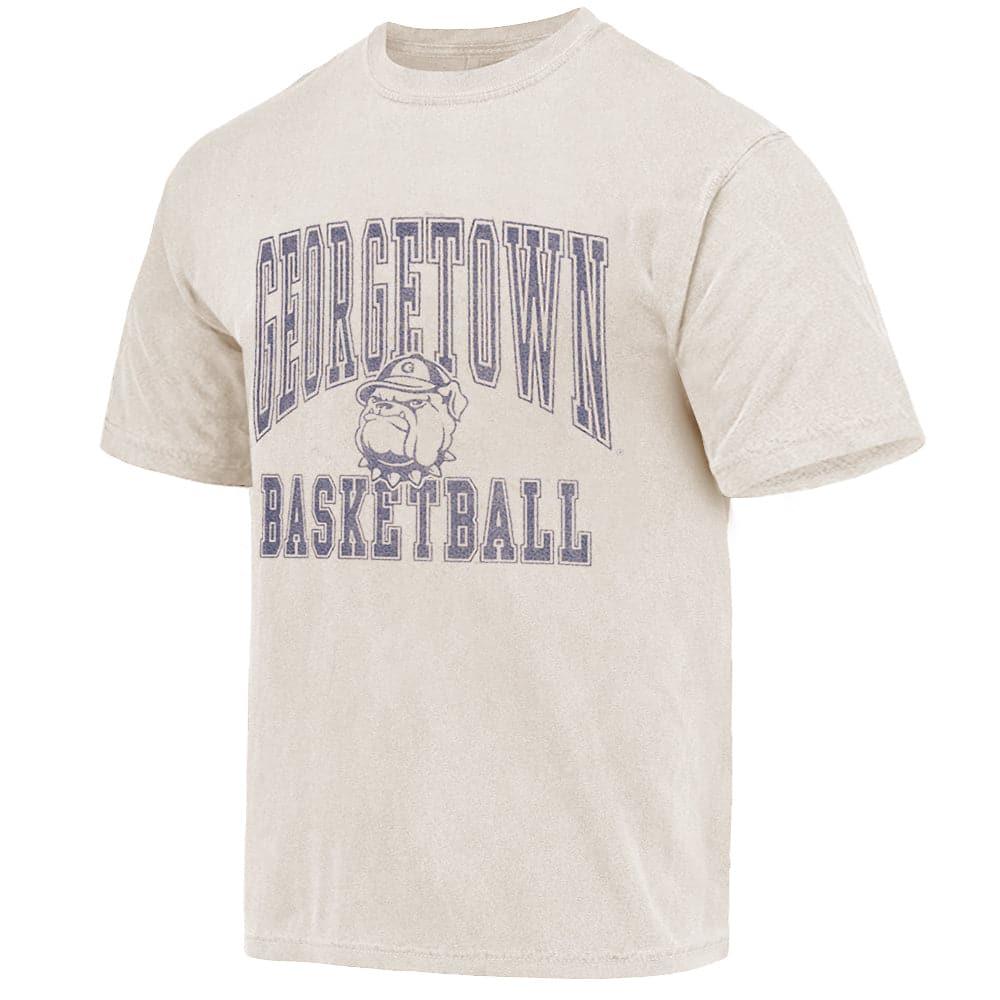 NCAA Branded T-Shirts Georgetown Hoyas NCAA Team Arch Vintage T-Shirt - Faded Grey