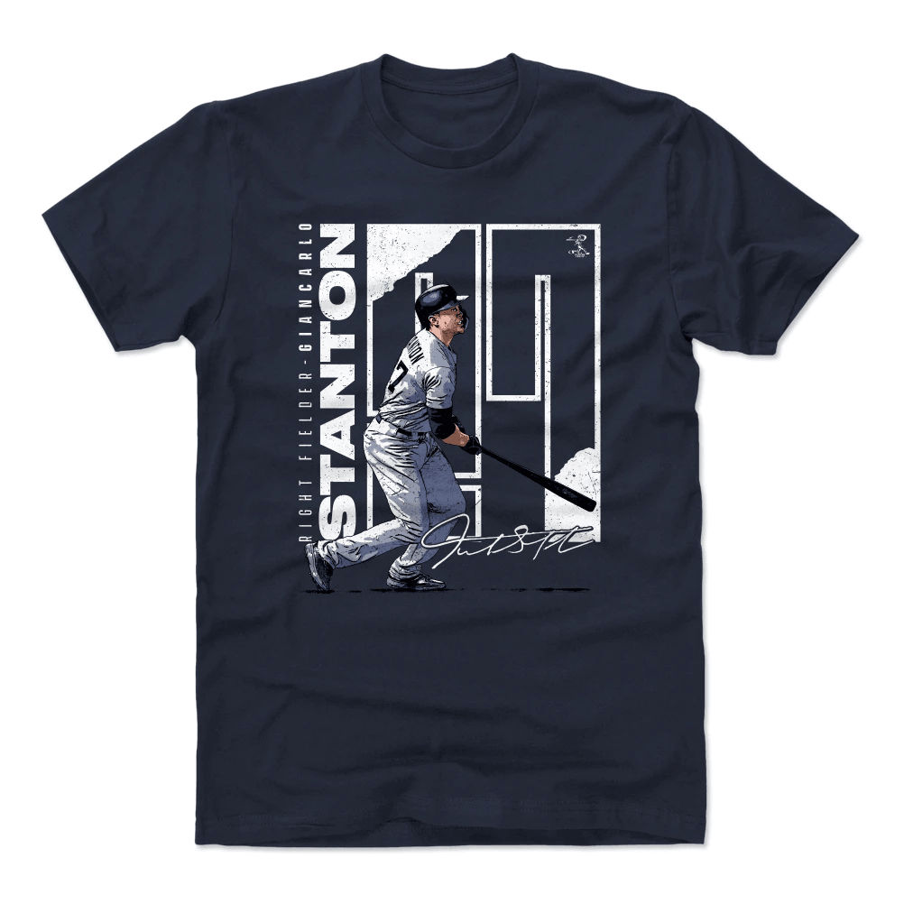 500 Level T-Shirts Giancarlo Stanton New York Yankees 500 Level MLB Stretch T-Shirt - Navy