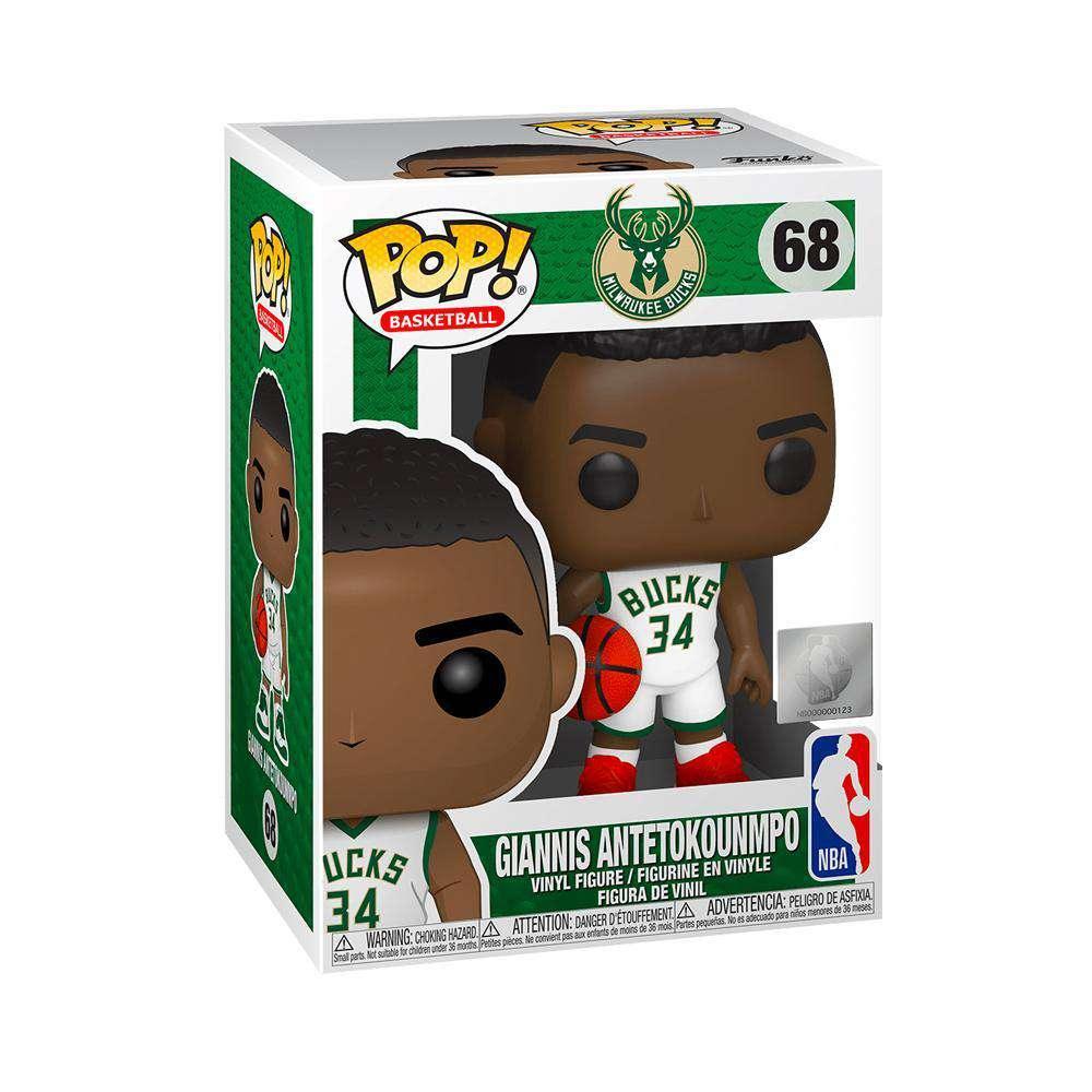 Funko Figures Giannis Antetokounmpo Milwaukee Bucks Funko NBA Pop 68 Figure - White