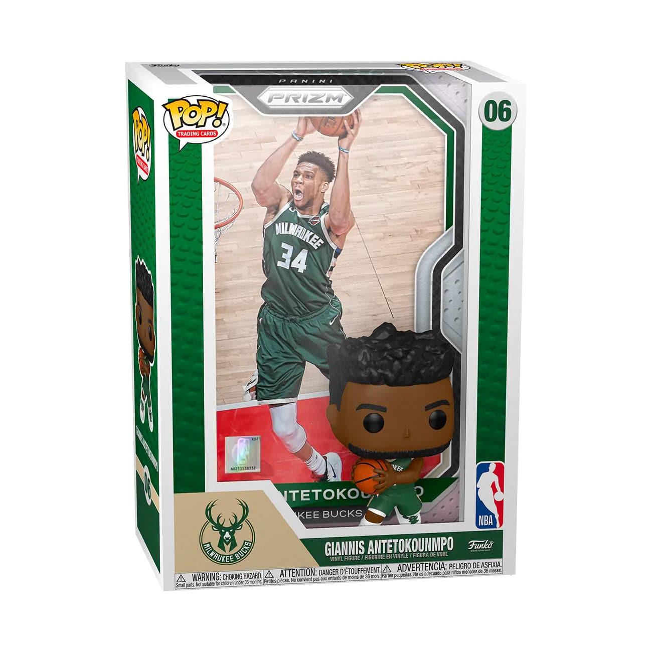 Funko Figures Giannis Antetokounmpo Milwaukee Bucks Funko NBA Prizm Trading Card Figure