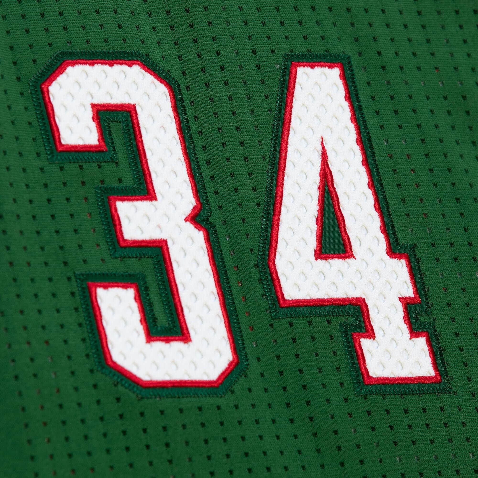 Mitchell And Ness Jerseys Giannis Antetokounmpo Milwaukee Bucks Mitchell & Ness NBA 13-14 Authentic Jersey - Green