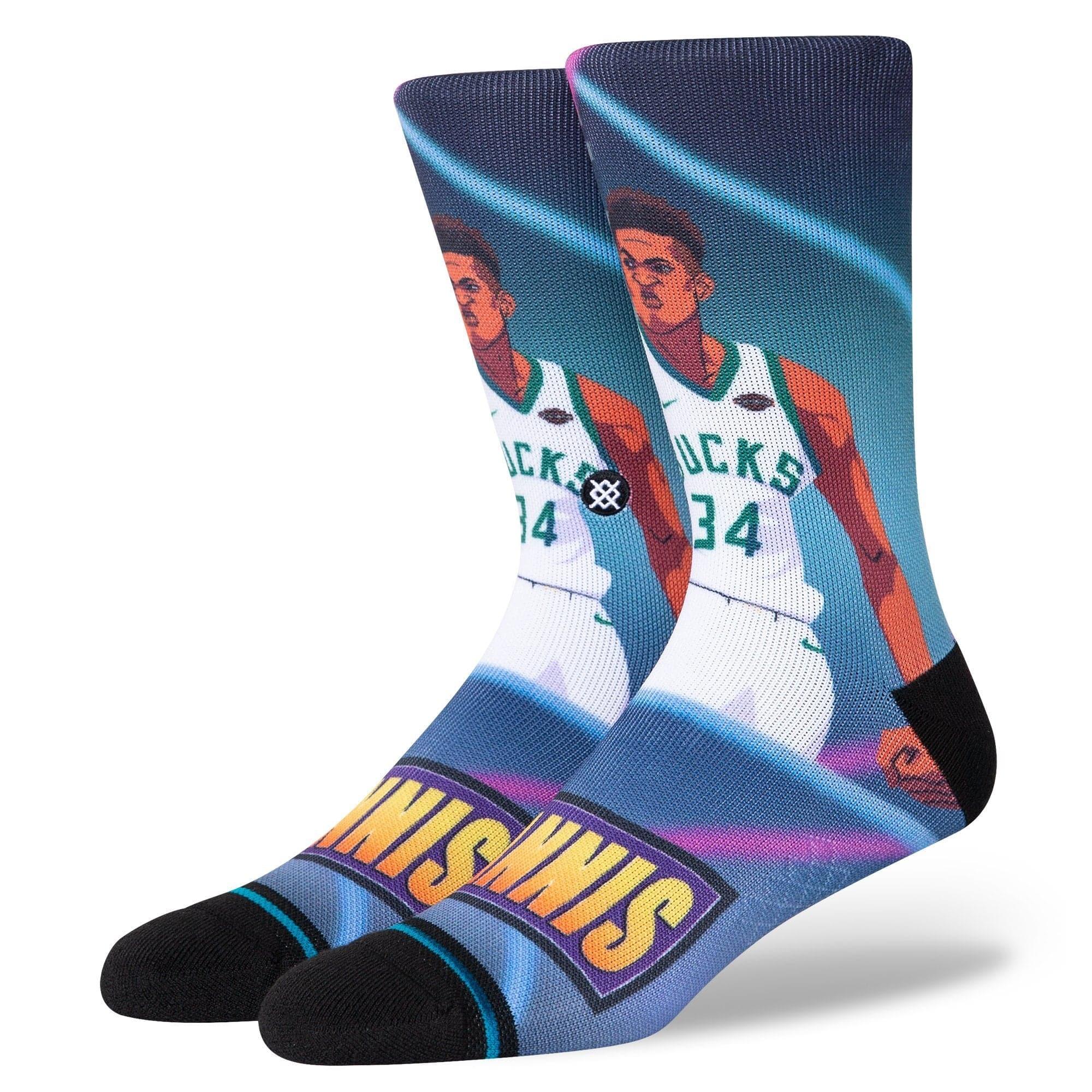 Stance Socks Giannis Antetokounmpo Milwaukee Bucks Stance NBA Fast Break Crew Socks