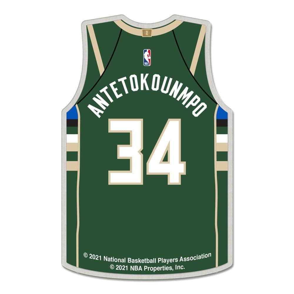 Wincraft Accessories Giannis Antetokounmpo Milwaukee Bucks Wincraft NBA Jersey Collector Enamel Pin
