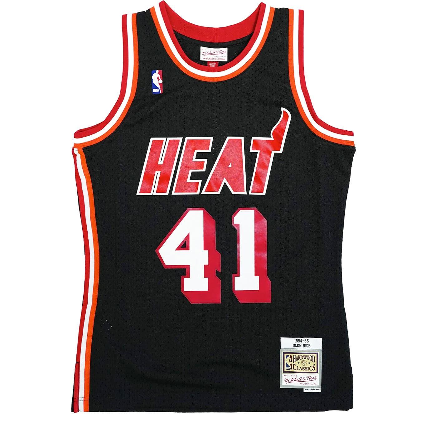 Mitchell And Ness Jerseys Glen Rice Miami Heat Mitchell & Ness NBA 94-95 Swingman Jersey - Black