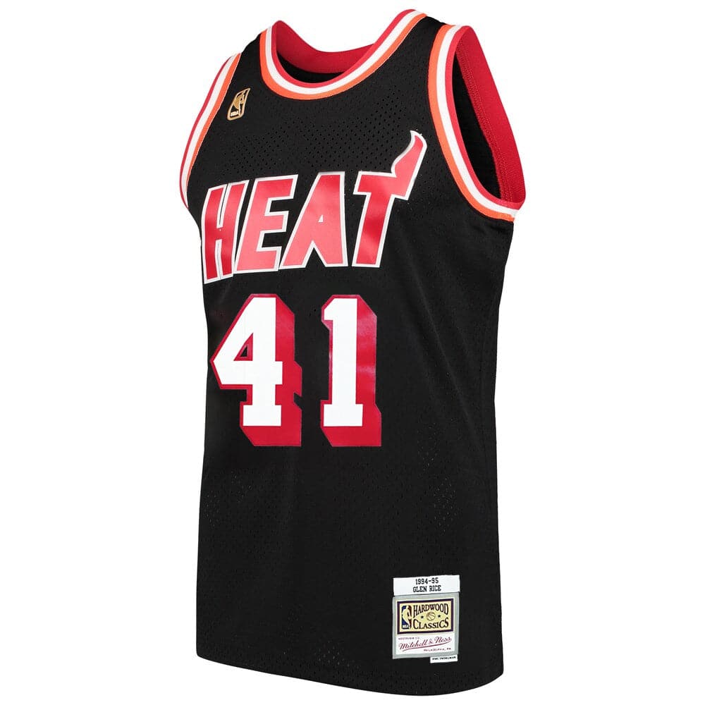 Mitchell And Ness Jerseys Glen Rice Miami Heat Mitchell & Ness NBA 94-95 Swingman Jersey - Black