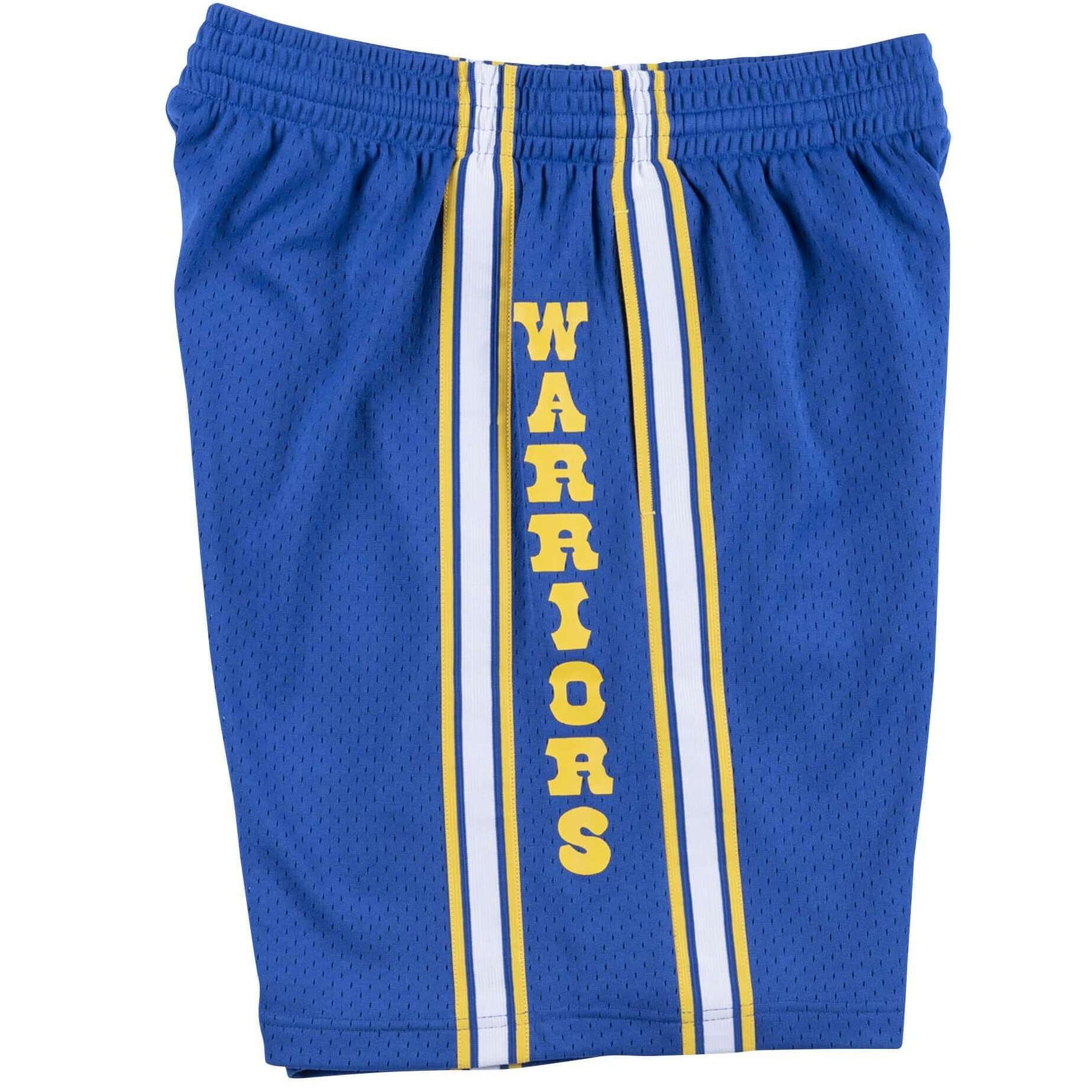 Mitchell And Ness Shorts Golden State Warriors Mitchell & Ness NBA 81-82 Swingman Shorts - Blue