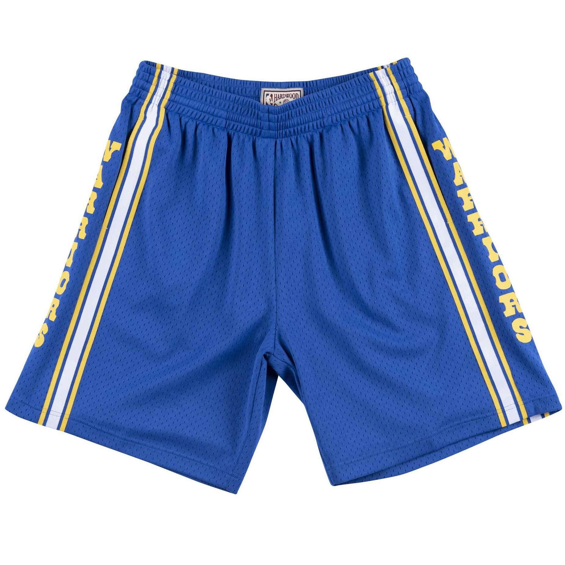 Mitchell And Ness Shorts Golden State Warriors Mitchell & Ness NBA 81-82 Swingman Shorts - Blue