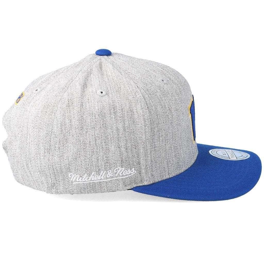 Mitchell And Ness Caps Golden State Warriors Mitchell & Ness NBA Hometown 110 Curve Snapback Hat - Heather