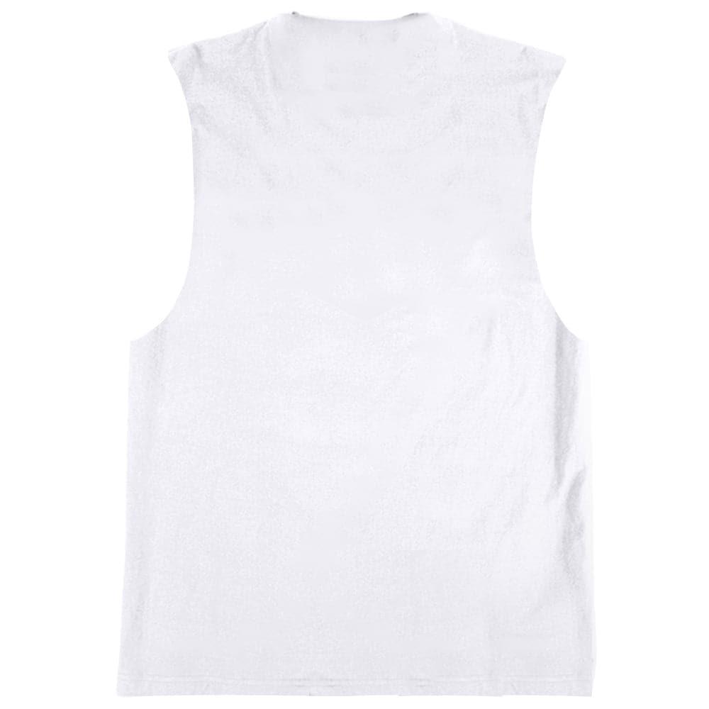 Mitchell And Ness T-Shirts Golden State Warriors Mitchell & Ness NBA HWC Retro Logo Muscle T-Shirt - White