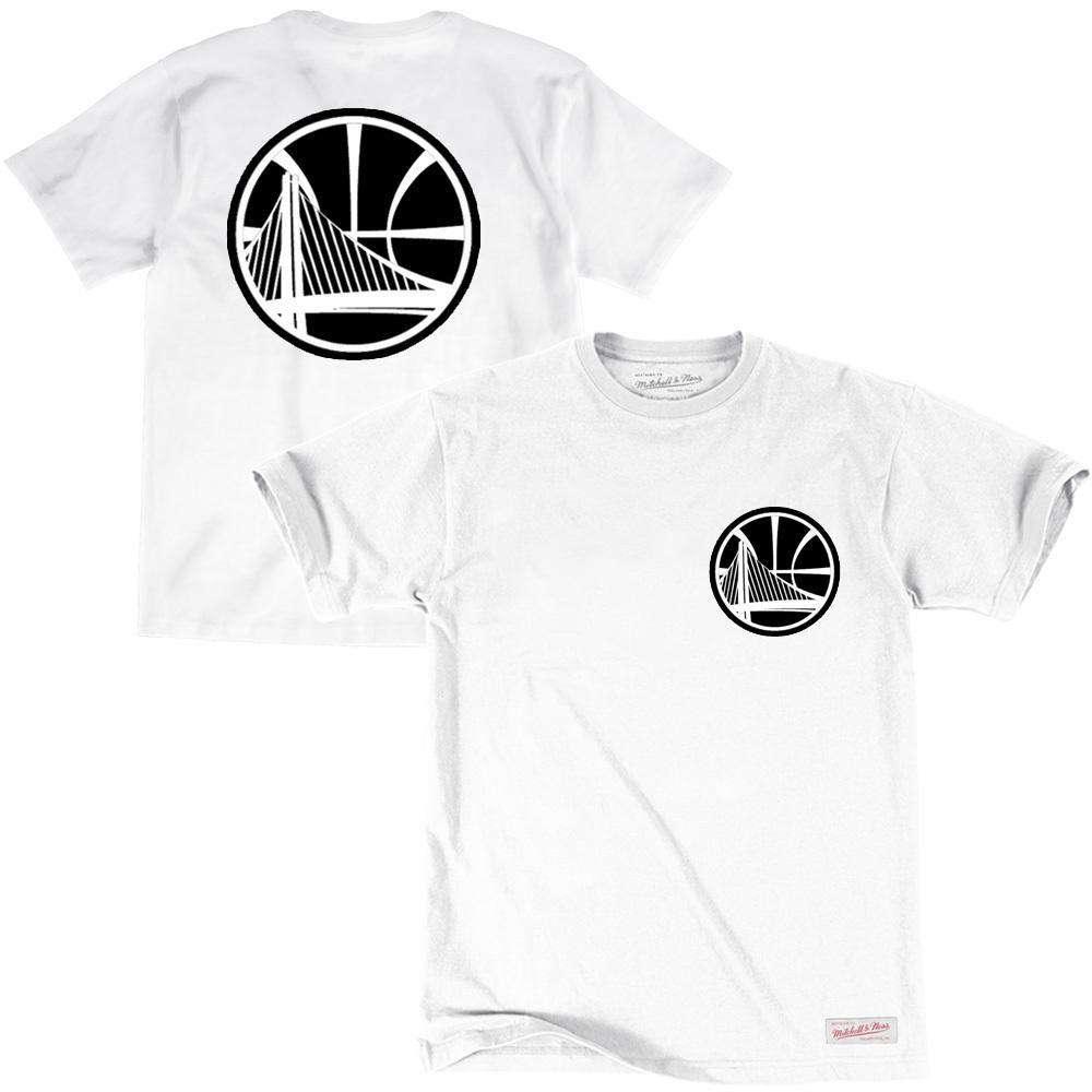 Mitchell And Ness T-Shirts S Golden State Warriors Mitchell & Ness NBA Mono Logo T-Shirt - White
