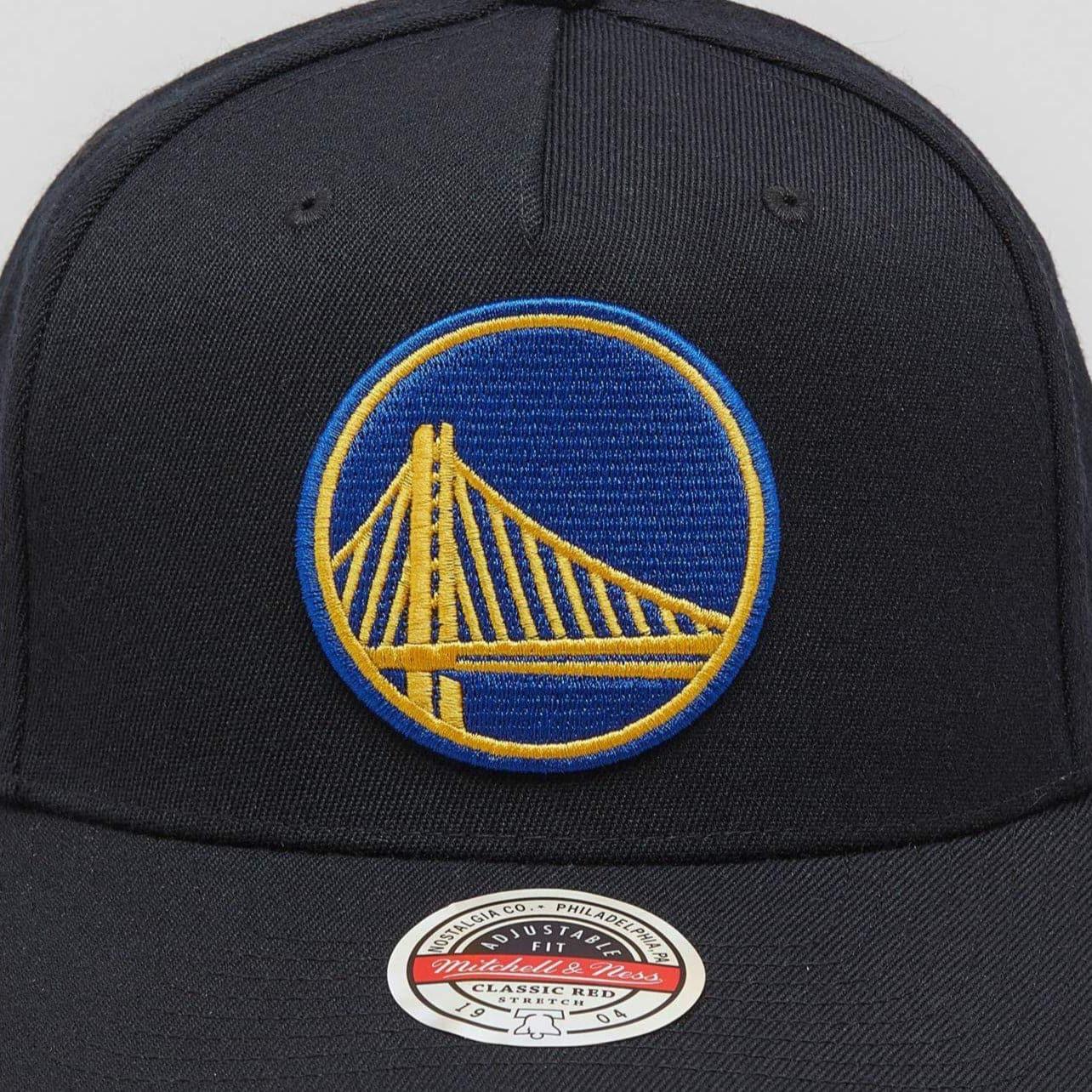 Mitchell And Ness Caps Golden State Warriors Mitchell & Ness NBA Team Classic Red Snapback Hat - Black