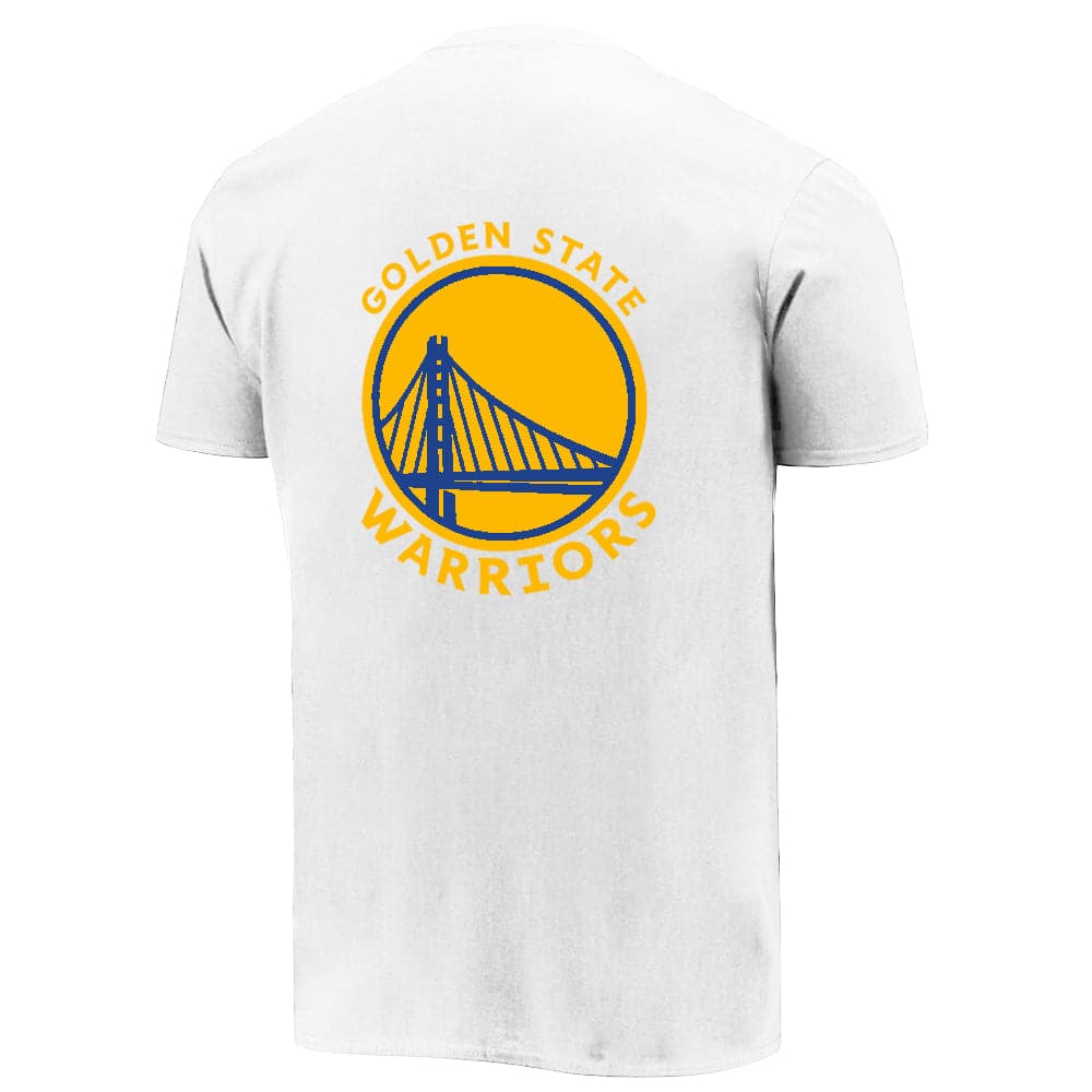 NBA Essentials T-Shirts Golden State Warriors NBA Essentials Team Logo Repeat T-Shirt - White