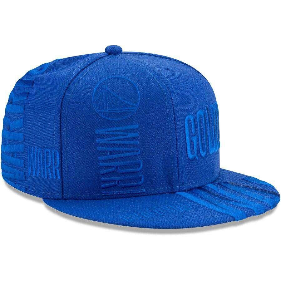 New Era Caps Golden State Warriors New Era NBA 2019 Tonal Tip-Off 9FIFTY Snapback Hat - Blue
