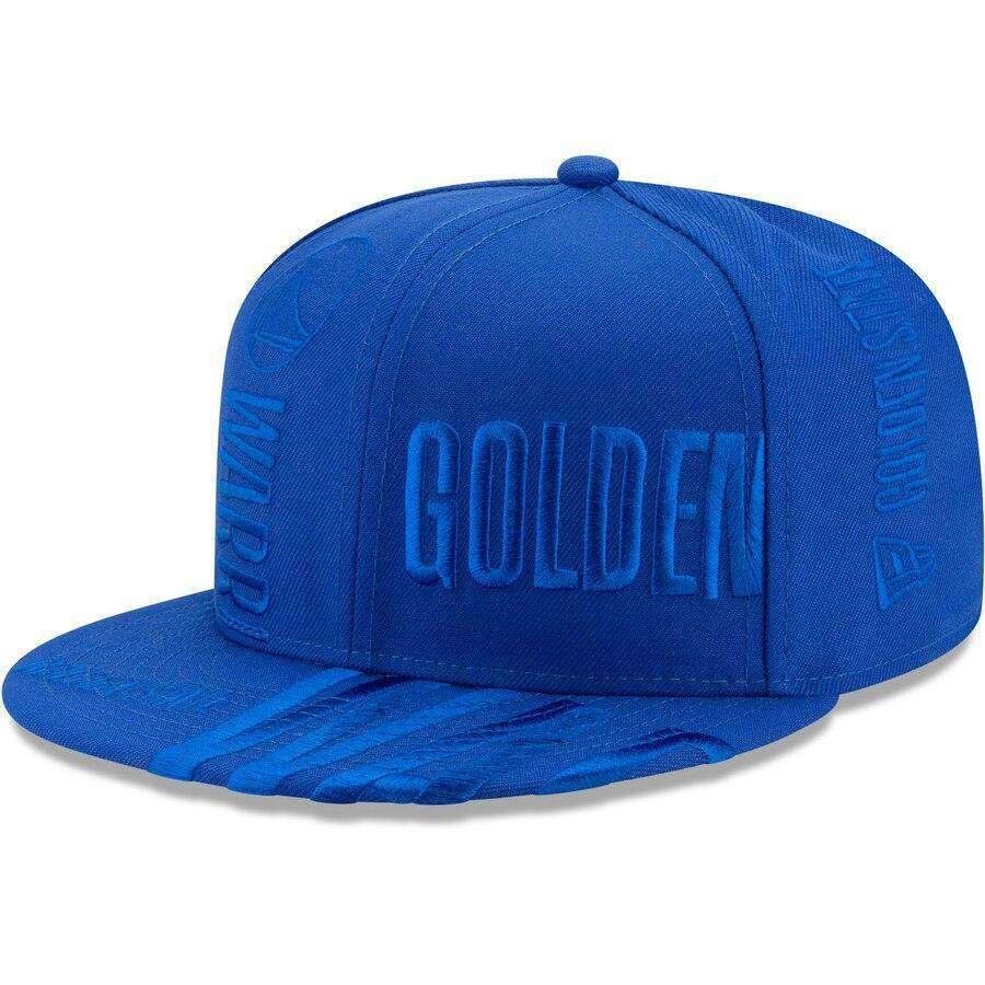 New Era Caps Golden State Warriors New Era NBA 2019 Tonal Tip-Off 9FIFTY Snapback Hat - Blue