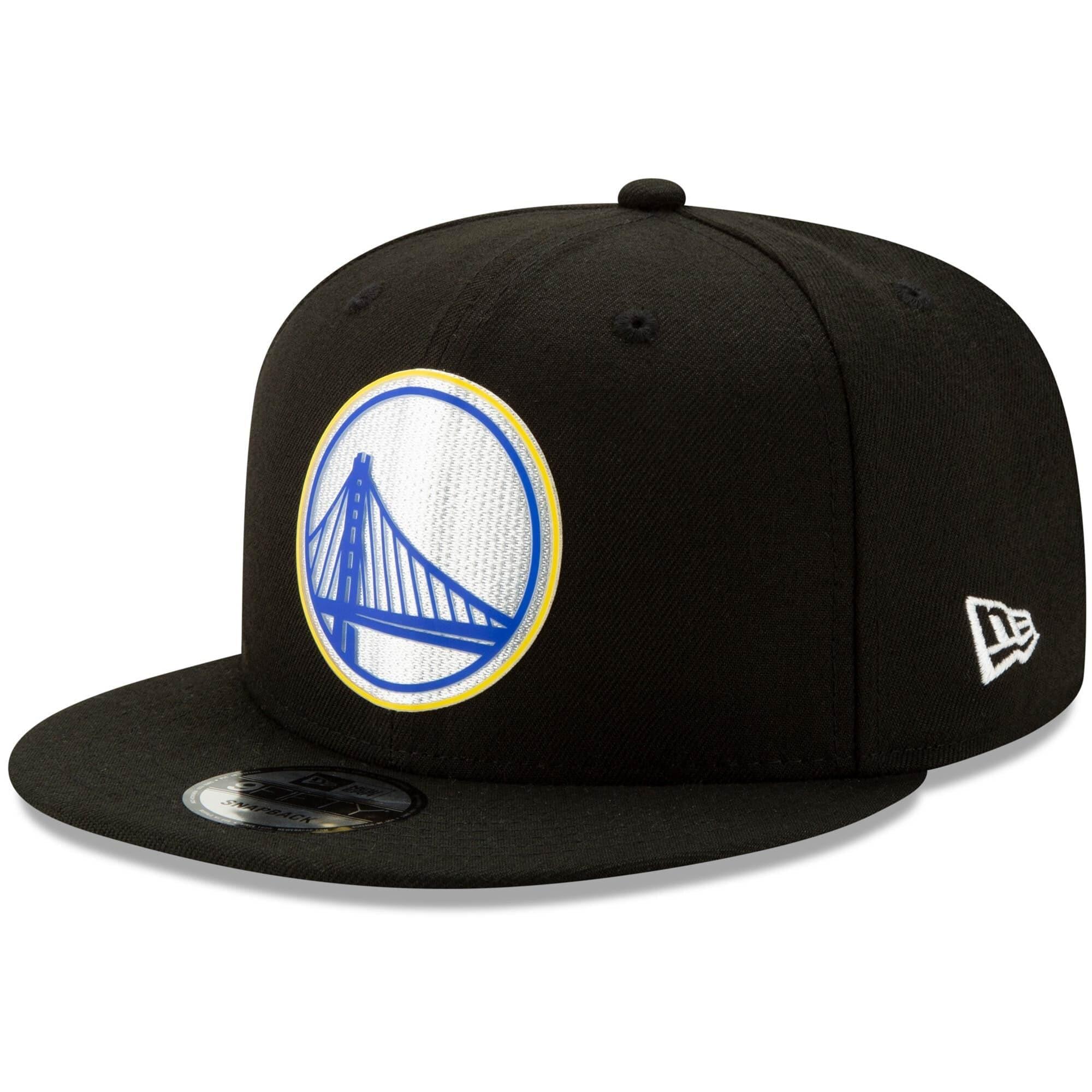 New Era Caps Golden State Warriors New Era NBA 2020 Back Half 9FIFTY Snapback Hat - Black