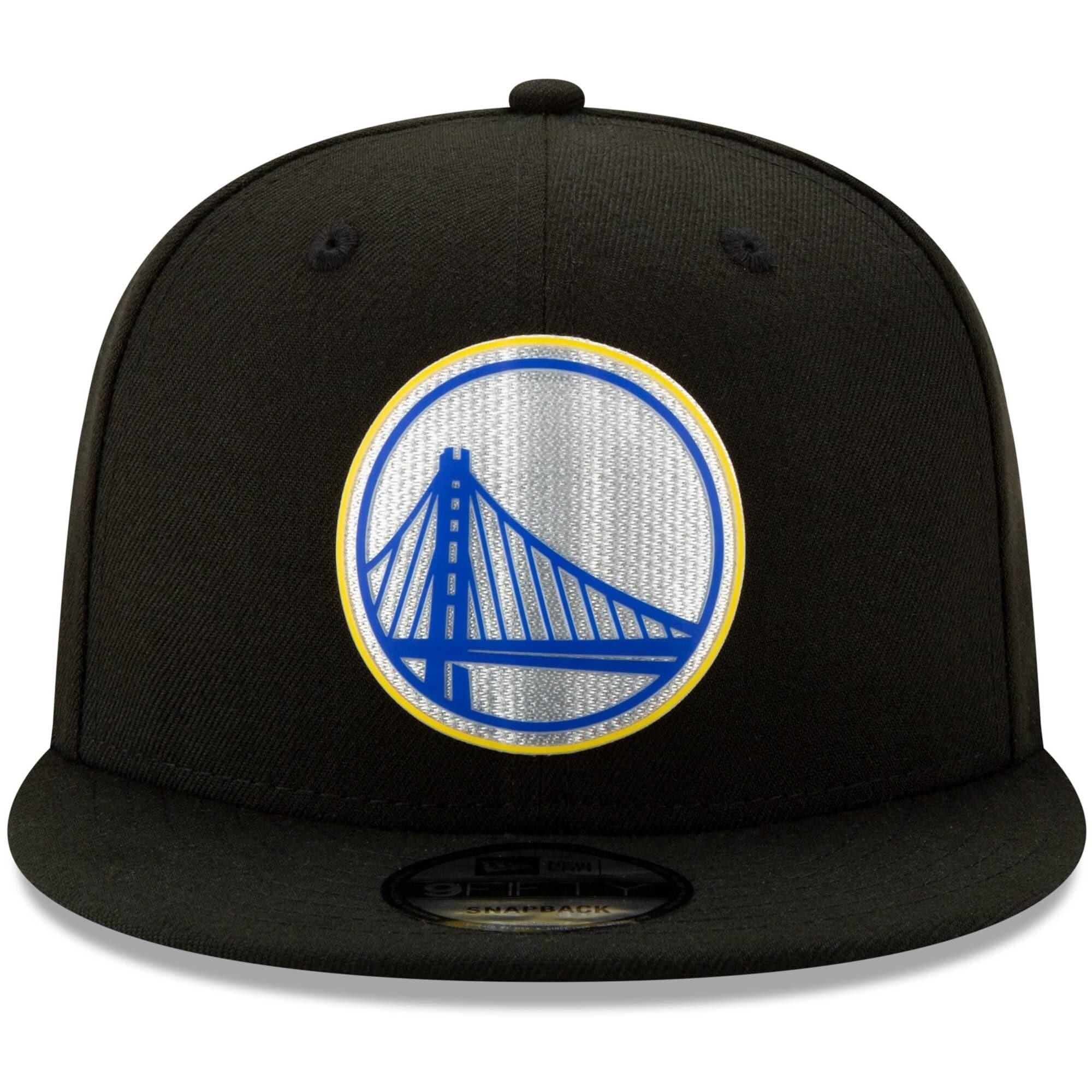 New Era Caps Golden State Warriors New Era NBA 2020 Back Half 9FIFTY Snapback Hat - Black