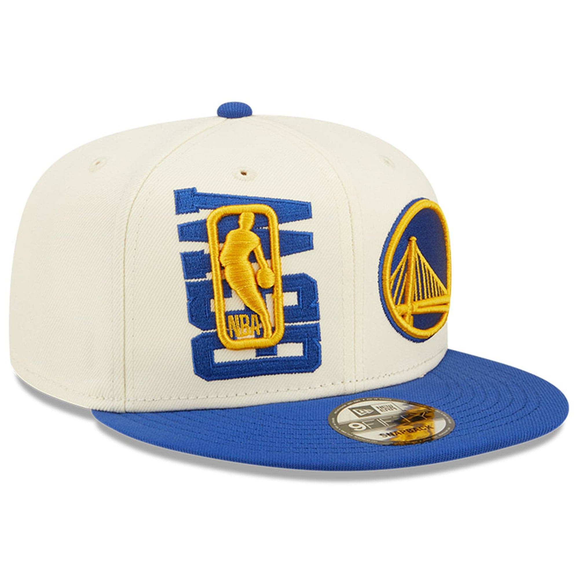 New Era Caps Golden State Warriors New Era NBA 2022 Draft 9FIFTY Snapback Hat - Cream