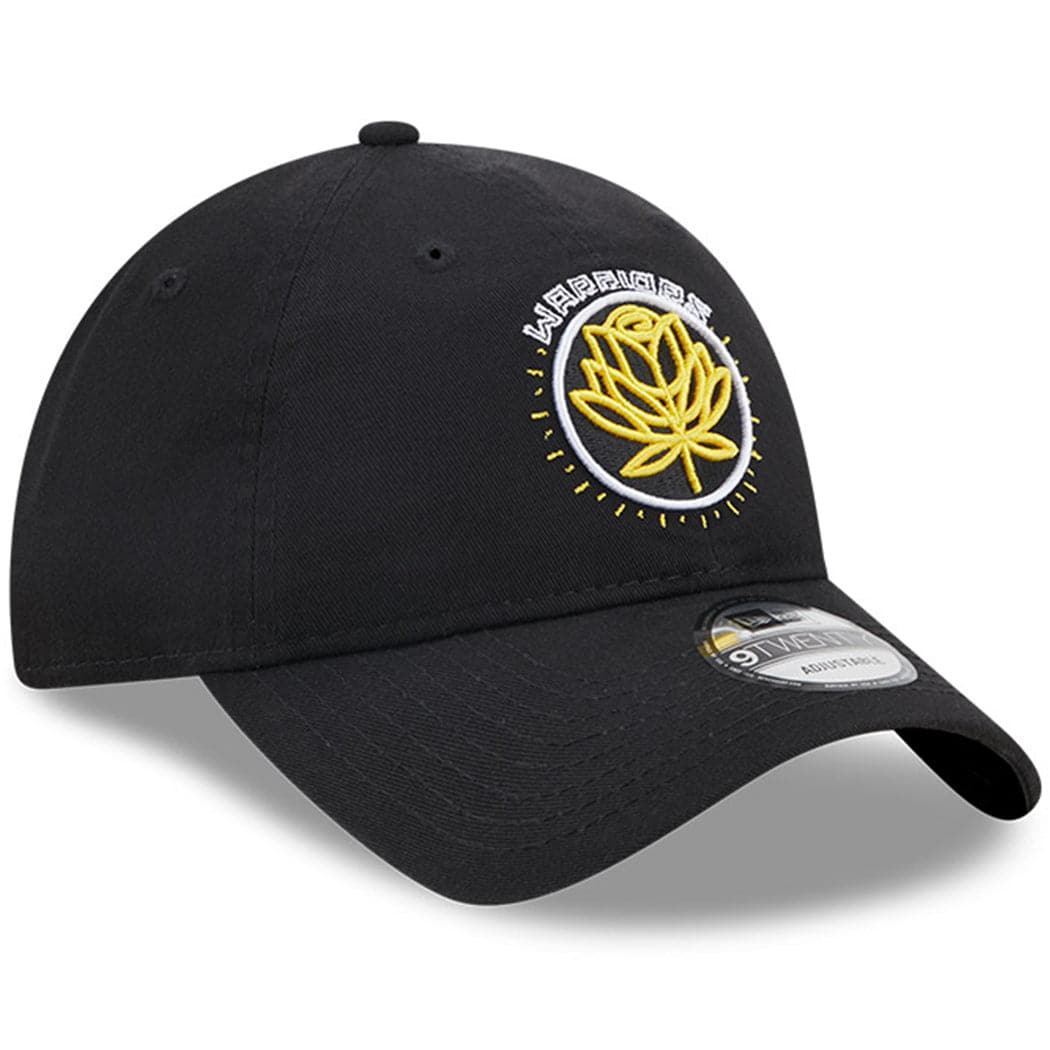 New Era Caps Golden State Warriors New Era NBA 22-23 City Edition 9TWENTY Strapback Hat - Black
