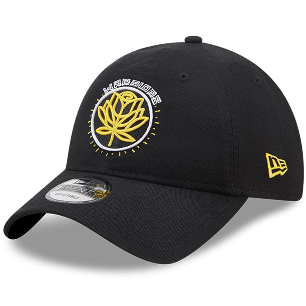 New Era Caps Golden State Warriors New Era NBA 22-23 City Edition 9TWENTY Strapback Hat - Black