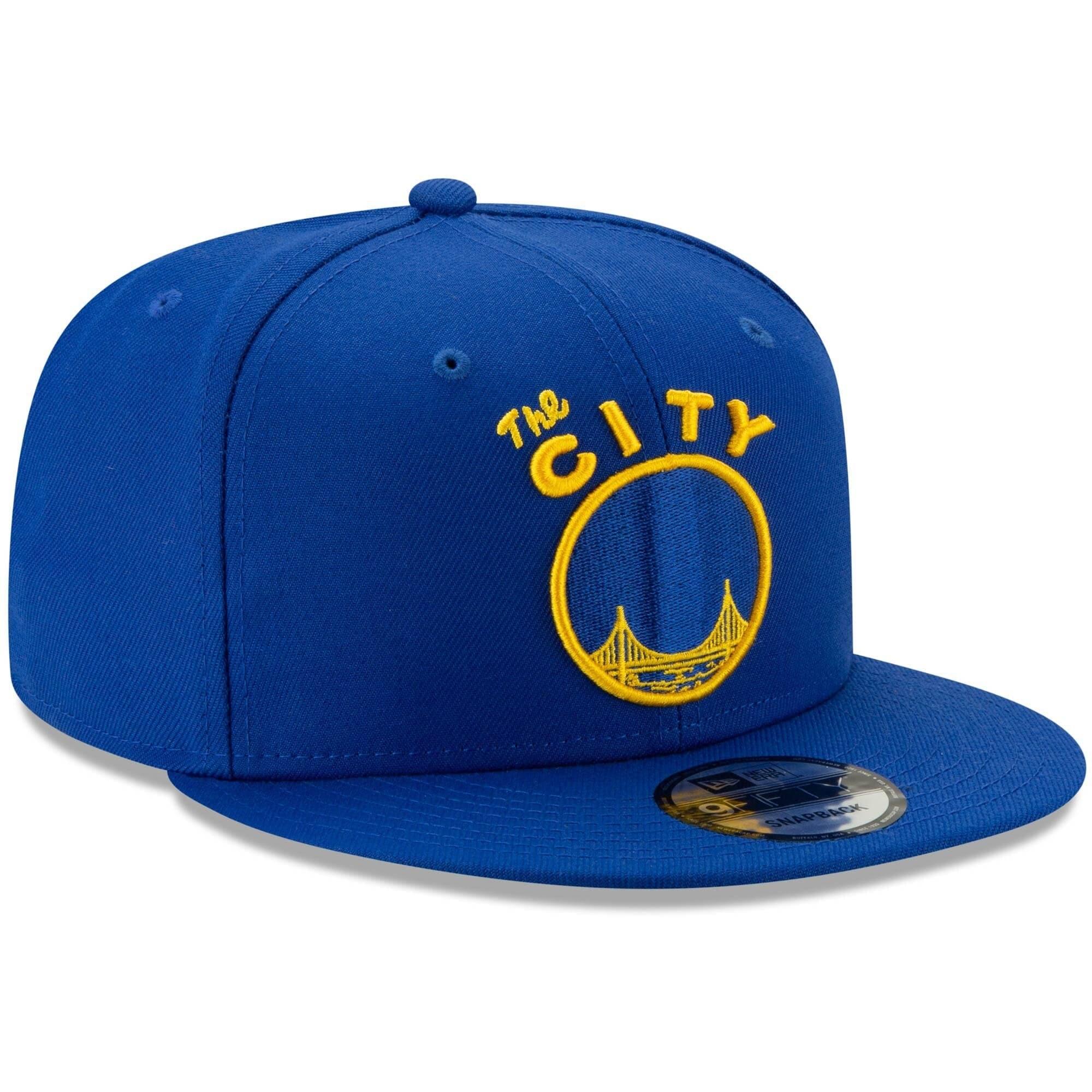 New Era Caps Golden State Warriors New Era NBA Hardwood Classics Nights 9FIFTY Snapback Hat - Blue