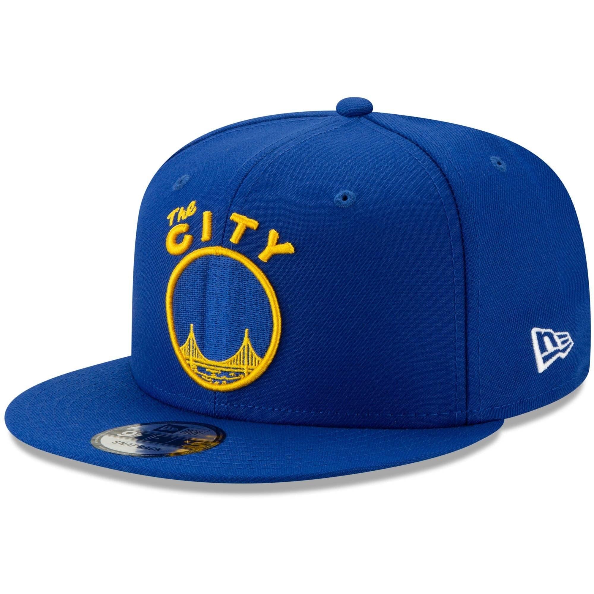 New Era Caps Golden State Warriors New Era NBA Hardwood Classics Nights 9FIFTY Snapback Hat - Blue