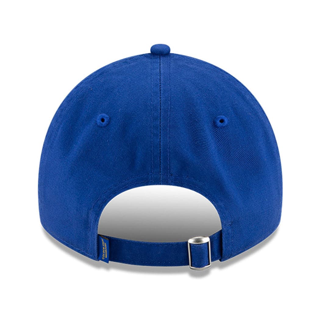 New Era Caps Golden State Warriors New Era NBA Ligature 9TWENTY Curved Hat - Blue