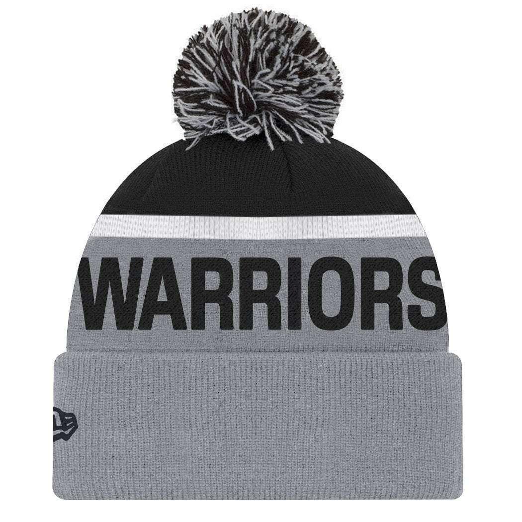 New Era Beanies Golden State Warriors New Era NBA Team Monochrome Knit Beanie - Grey