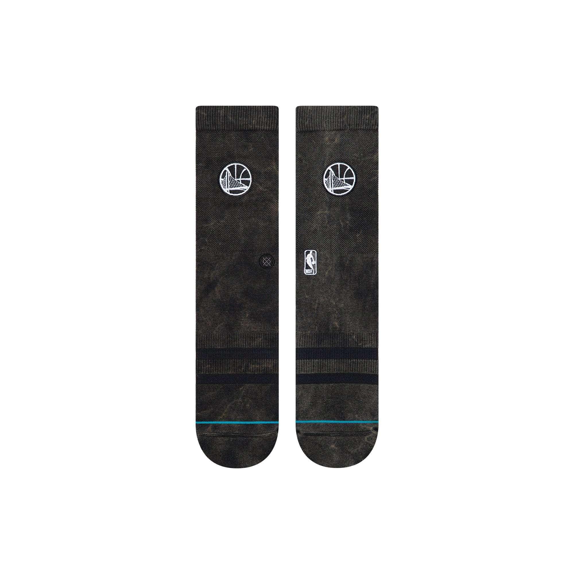 Stance Socks Golden State Warriors Stance NBA Blacktop Crew Socks - Black