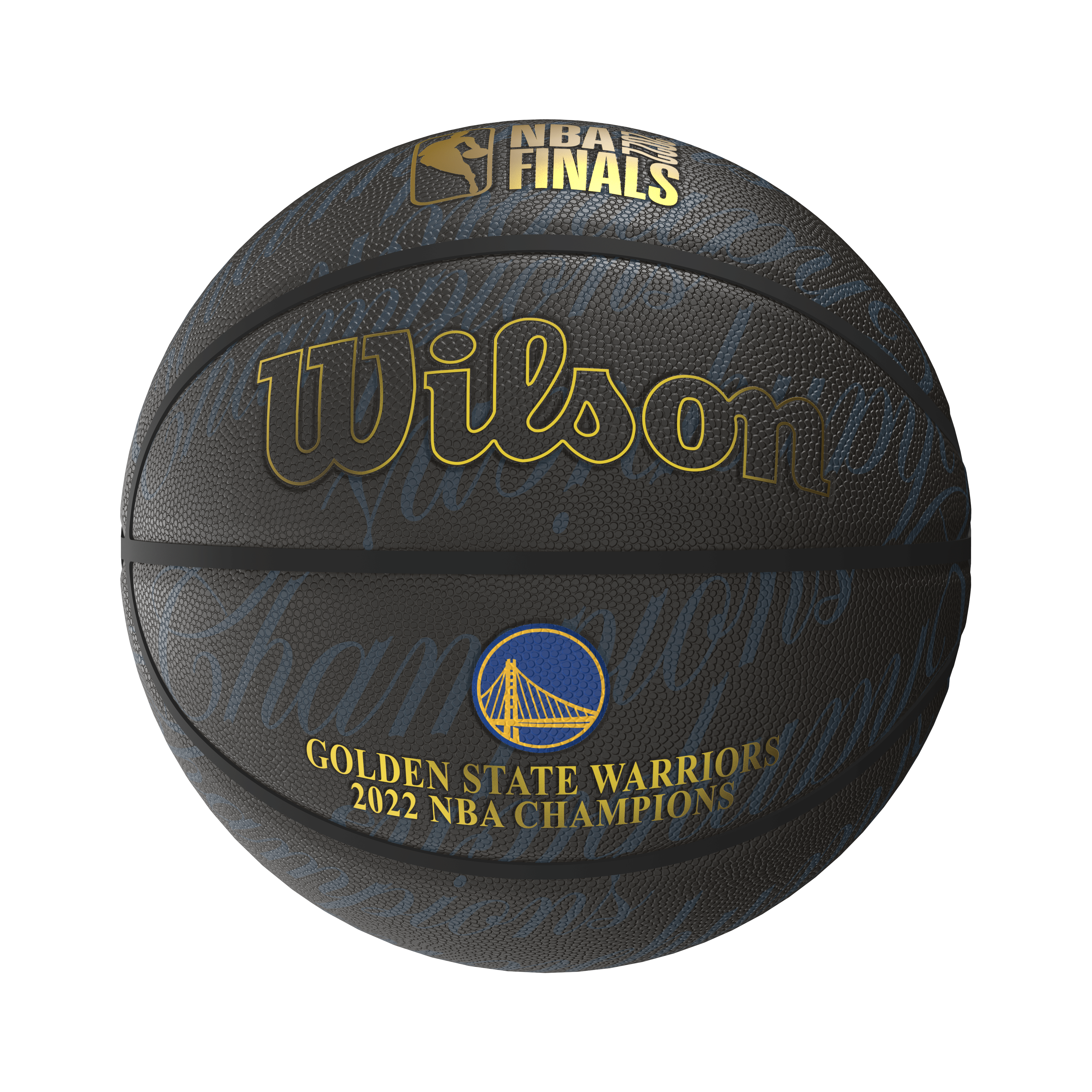 Wilson Sporting Goods Balls Golden State Warriors Wilson NBA 21-22 Champions Full Size Basketball Ball - Size 7