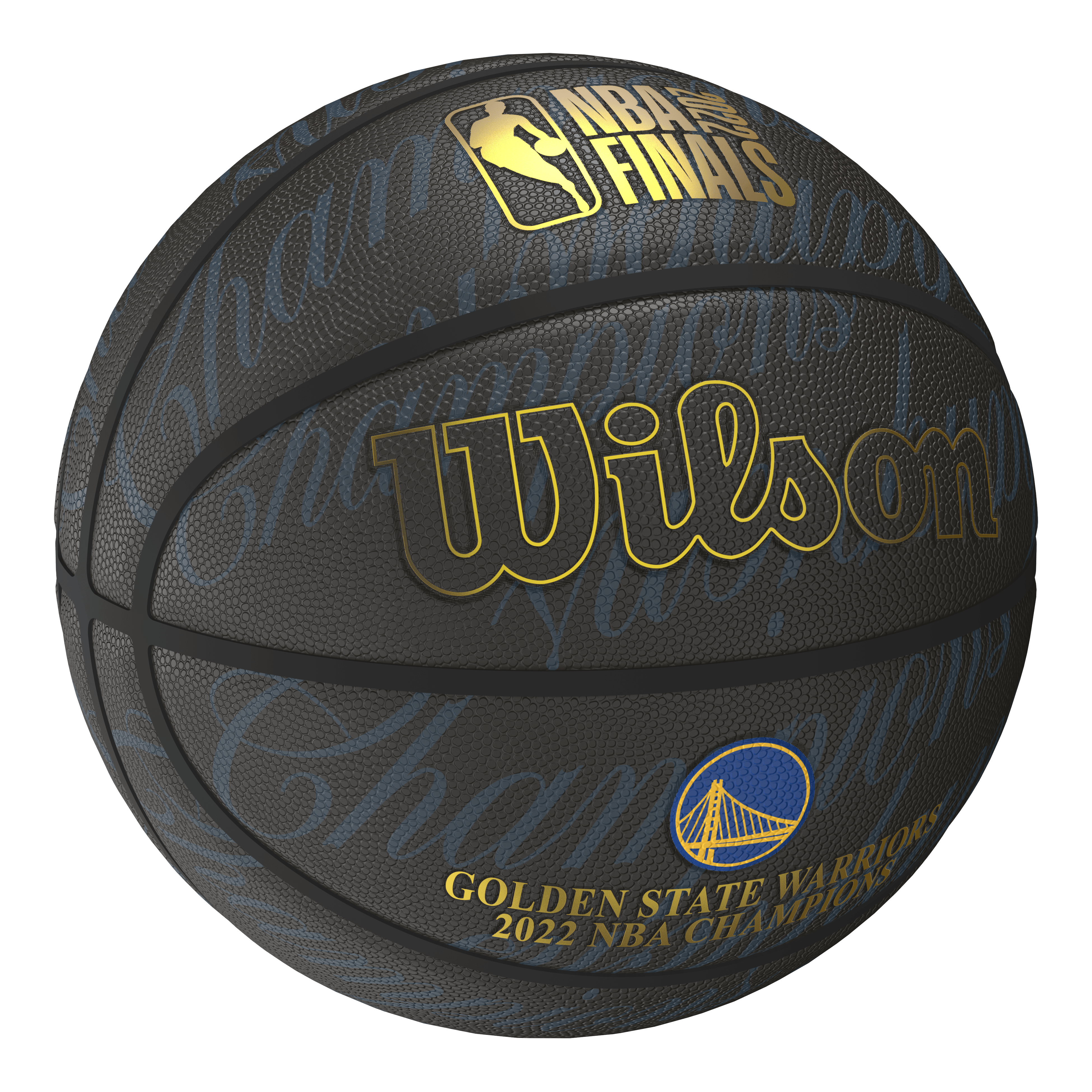 Wilson Sporting Goods Balls Golden State Warriors Wilson NBA 21-22 Champions Full Size Basketball Ball - Size 7
