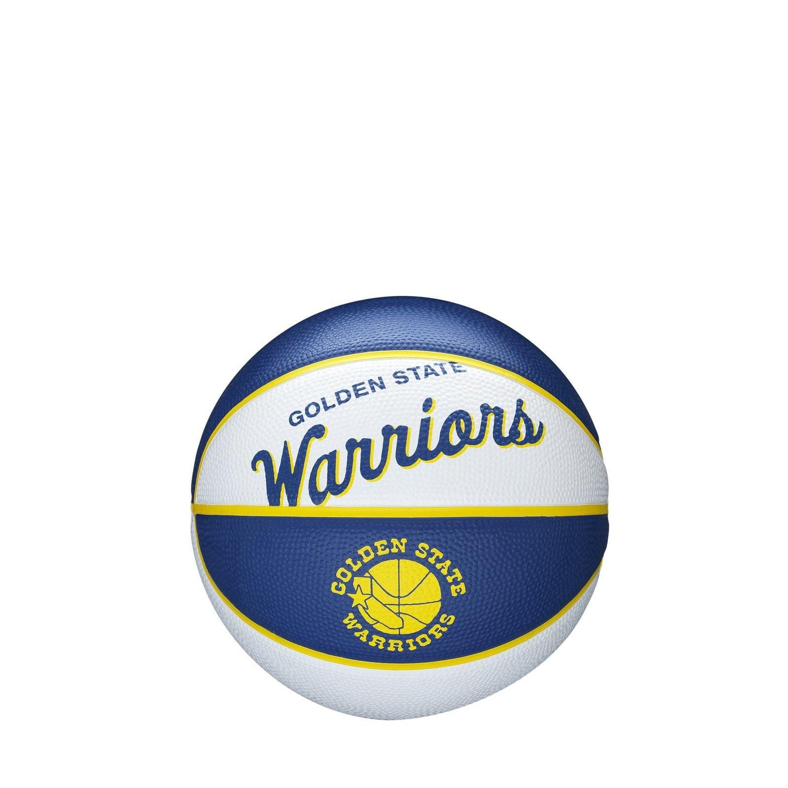 Wilson Sporting Goods Balls Golden State Warriors Wilson NBA Team Retro Mini Outdoor Basketball Ball