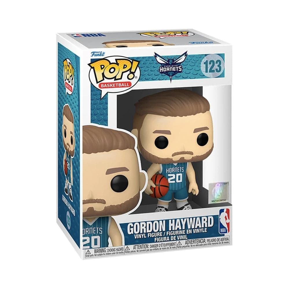 Funko Figures Gordon Hayward Charlotte Hornets Funko NBA Pop 3.75" 123 Figure - Teal
