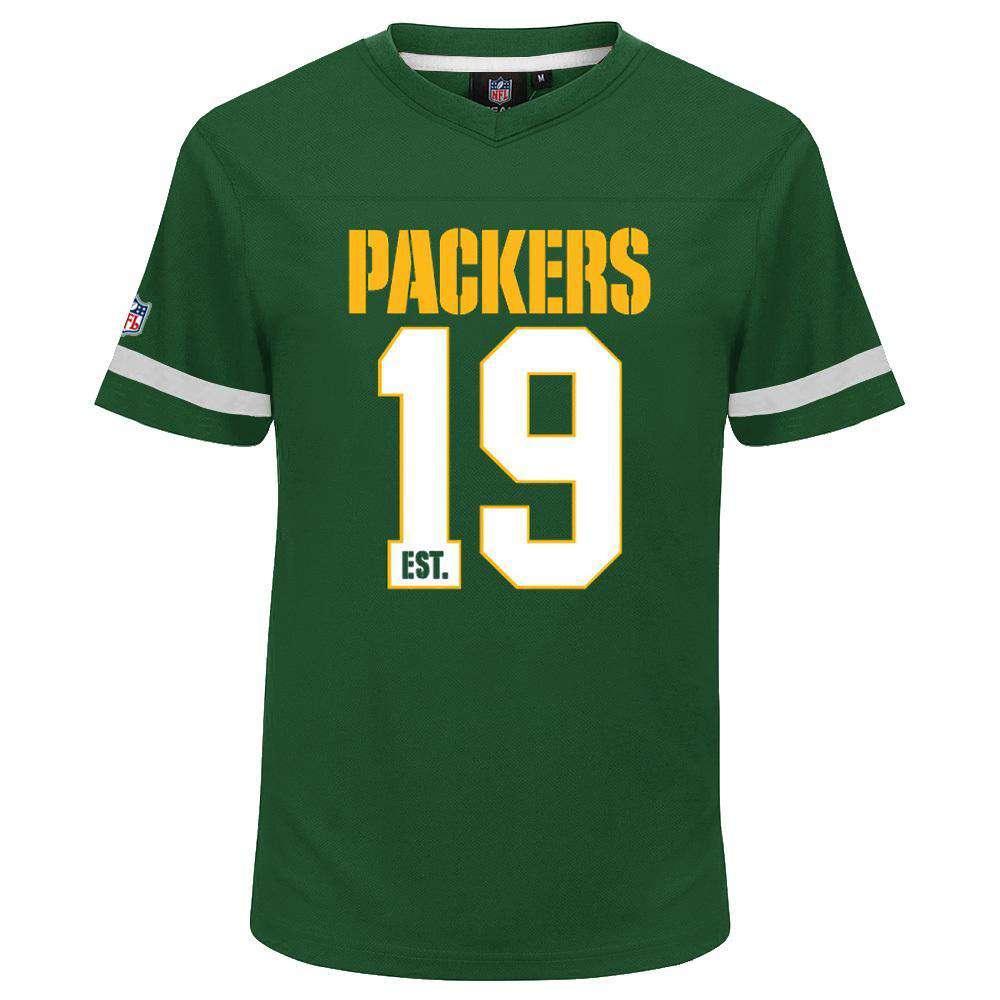 Majestic Athletic T-Shirts Green Bay Packers Majestic NFL Poly Mesh Jersey Shirt - Green