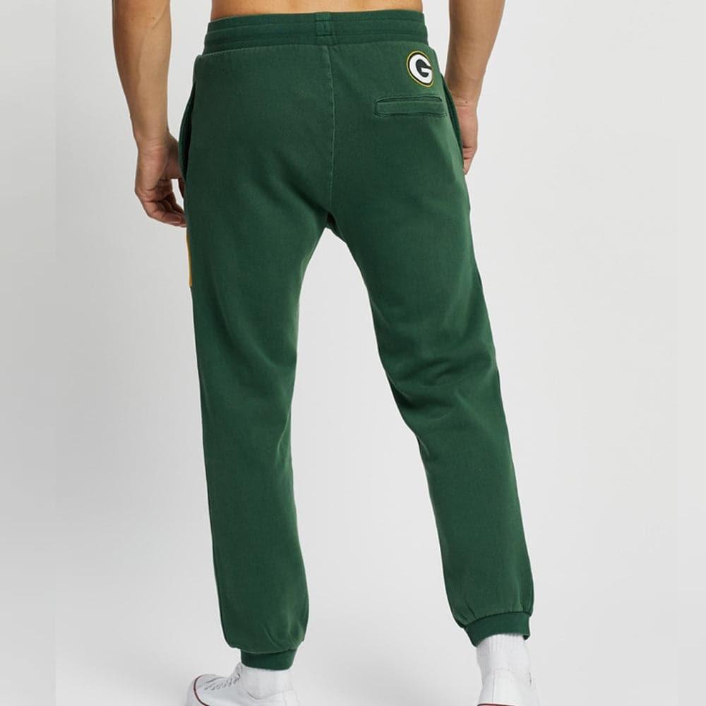 Majestic Athletic Pants Green Bay Packers Majestic NFL Script Baggy Track Pants - Faded Green