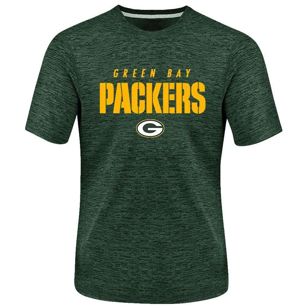 Majestic Athletic T-Shirts Green Bay Packers Majestic NFL Ultra Streak Performance T-Shirt - Green