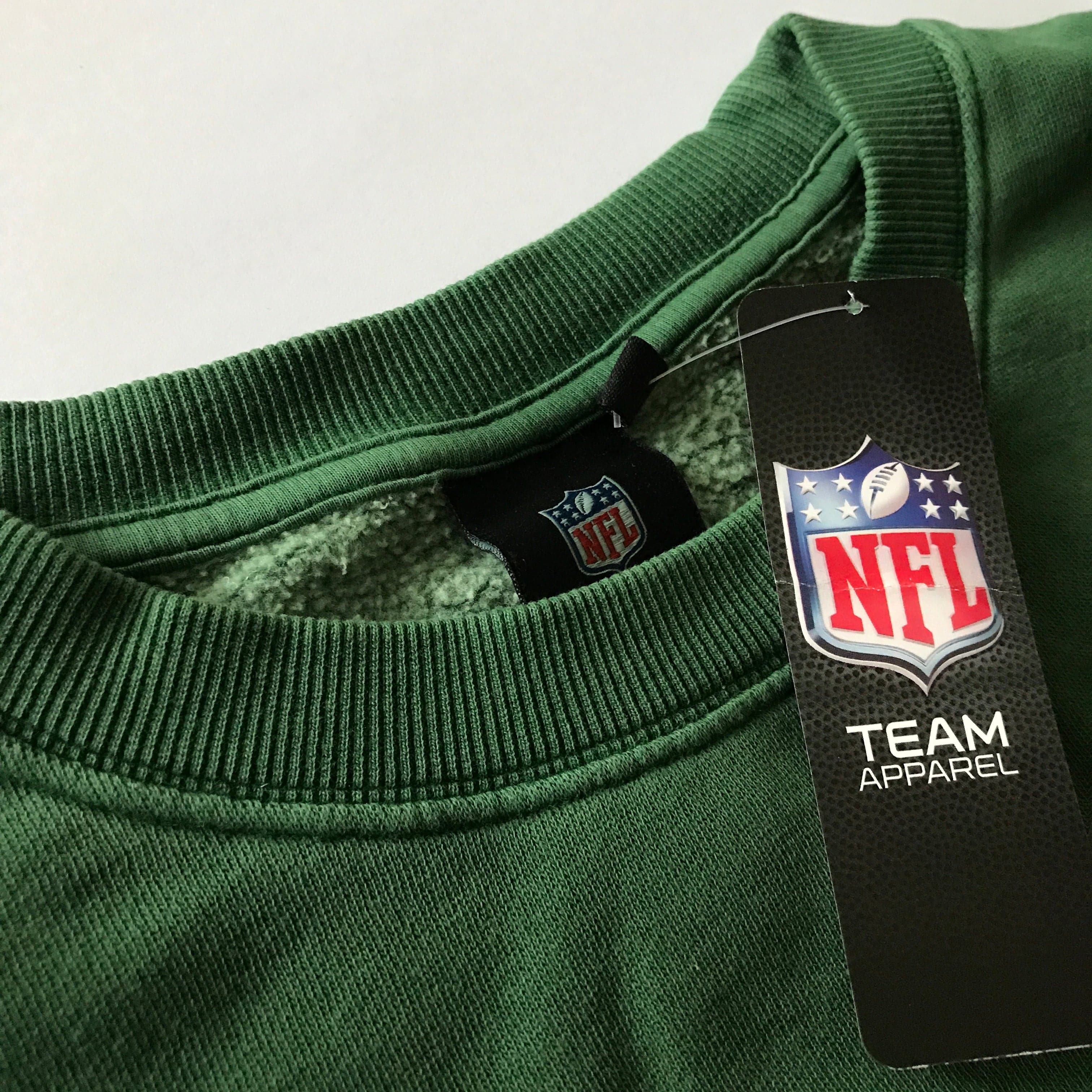 Majestic Athletic Jumpers Green Bay Packers Majestic NFL Vintage Arch Crew Jumper - Faded Green