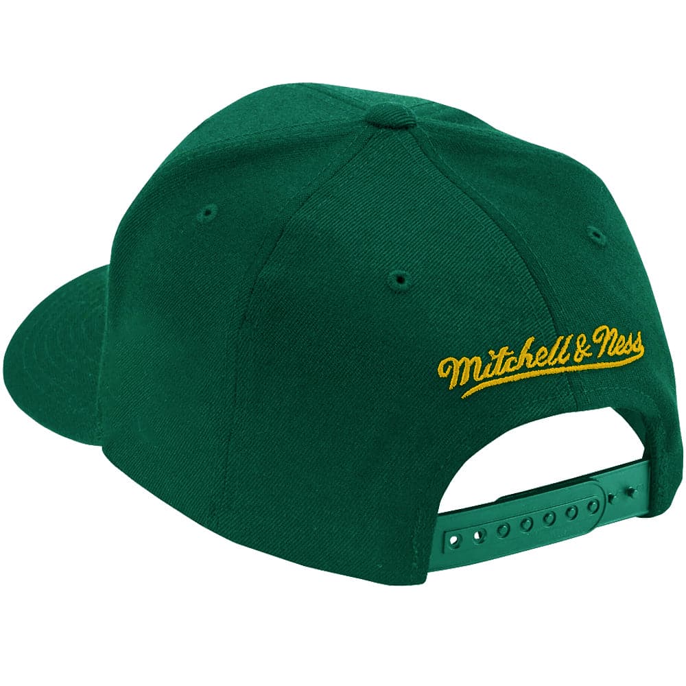 Mitchell And Ness Caps Green Bay Packers Mitchell & Ness NFL Sweep Right Classic Red Curve Snapback Hat - Green