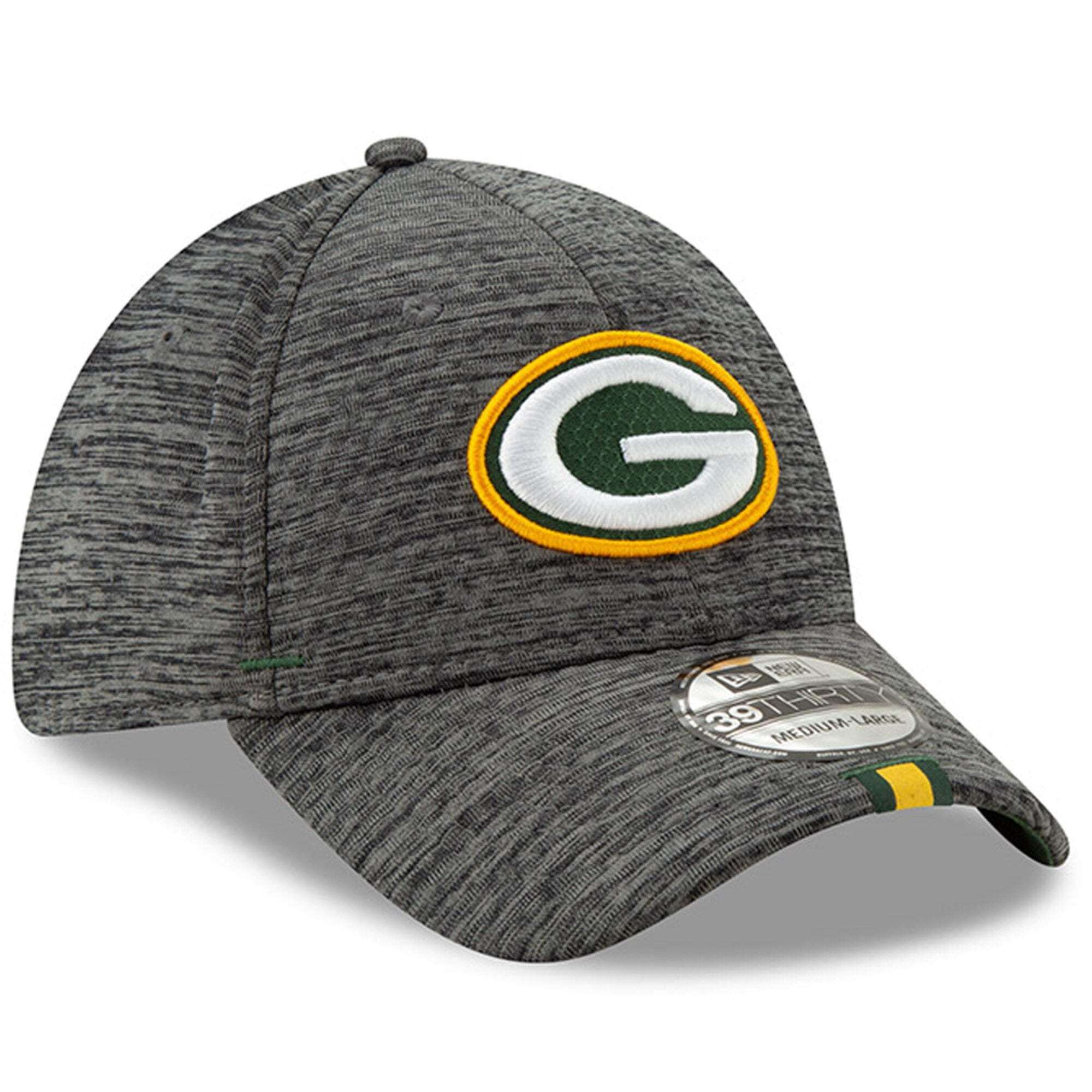 New Era Caps Green Bay Packers New Era 2019 NFL Training Camp 39THIRTY Stretch-Fit Hat - Graphite