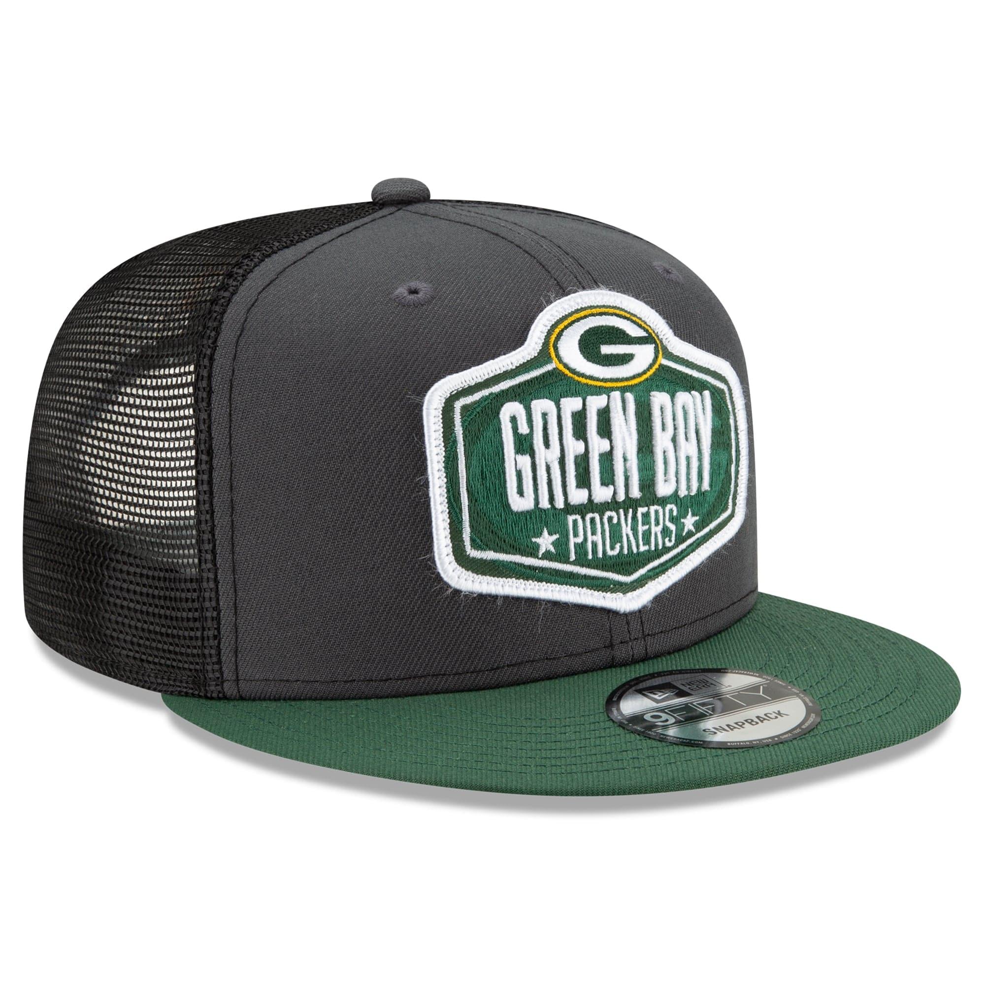 New Era Caps Green Bay Packers New Era 2021 NFL Draft 9FIFTY Snapback Hat - Graphite