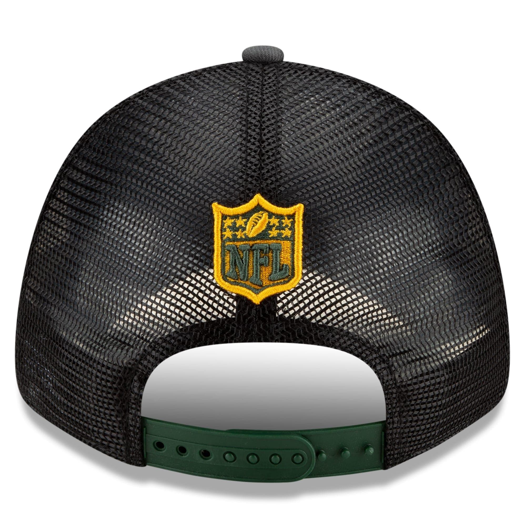 New Era Caps Green Bay Packers New Era 2021 NFL Draft 9FORTY Snapback Curve Hat - Graphite