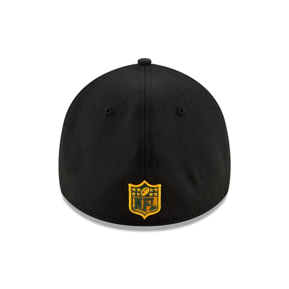 New Era Caps Green Bay Packers New Era NFL 2020 Draft 39THIRTY Flex Fit Curve Hat - Black