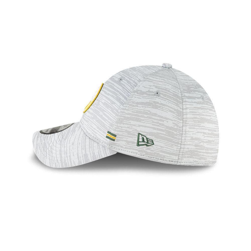 New Era Caps Green Bay Packers New Era NFL 2020 Sideline 39THIRTY Flex Fit Curve Hat - Grey